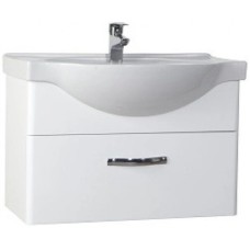 Тумба с раковиной белый глянец 79,5 см Bellezza Анкона 4639613190011 + 4690311008985