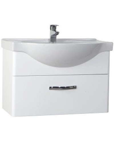 Тумба с раковиной белый глянец 79,5 см Bellezza Анкона 4639613190011 + 4690311008985