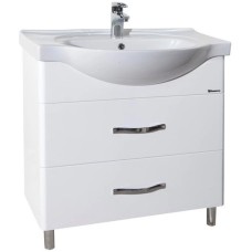 Тумба с раковиной белый глянец 79,5 см Bellezza Анкона 4639613110019 + 4690311008985