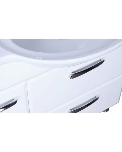 Тумба с раковиной белый глянец 90 см Bellezza Балтика 4638915111014 + 4660018640276