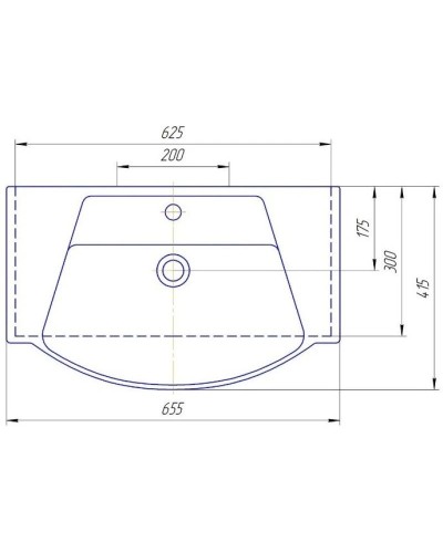 Тумба с раковиной белый глянец 65,5 см Bellezza Глория 4639510090016 + 4640021060940