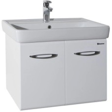 Тумба с раковиной белый глянец 60 см Bellezza Джела 4639809540019 + 4620000148562