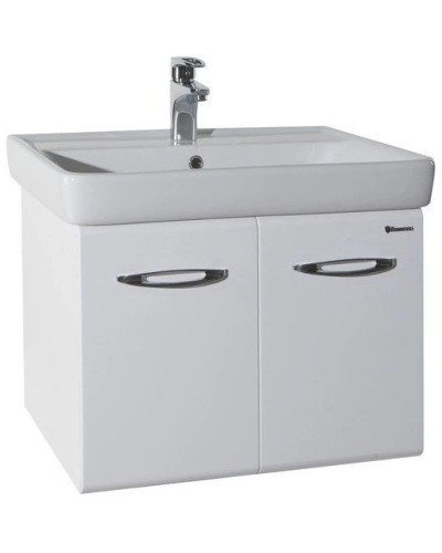 Тумба с раковиной белый глянец 60 см Bellezza Джела 4639809540019 + 4620000148562