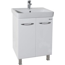 Тумба с раковиной белый глянец 60 см Bellezza Джела 4639809240018 + 4620000148562