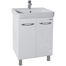 Тумба с раковиной белый глянец 60 см Bellezza Джела 4639809240018 + 4620000148562