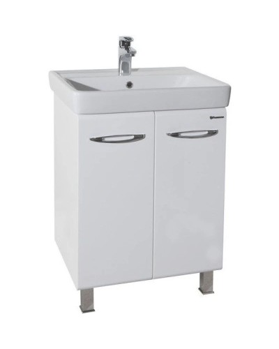 Тумба с раковиной белый глянец 60 см Bellezza Джела 4639809240018 + 4620000148562