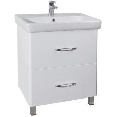 Тумба с раковиной белый глянец 60 см Bellezza Джела 4639809110014 + 4620000148562