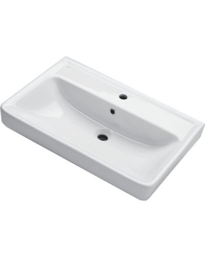 Тумба с раковиной белый глянец 70 см Bellezza Джела 4639811540014 + 4620000148555