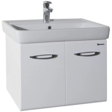 Тумба с раковиной белый глянец 70 см Bellezza Джела 4639811540014 + 4620000148555