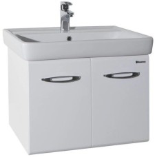 Тумба с раковиной белый глянец 70 см Bellezza Джела 4639811540014 + 4620000148555