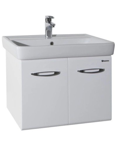 Тумба с раковиной белый глянец 70 см Bellezza Джела 4639811540014 + 4620000148555