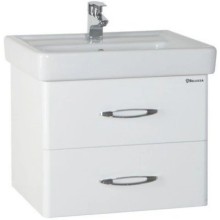 Тумба с раковиной белый глянец 70 см Bellezza Джела 4639811670018 + 4620000148555