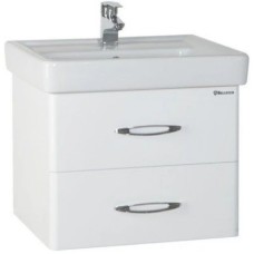 Тумба с раковиной белый глянец 70 см Bellezza Джела 4639811670018 + 4620000148555