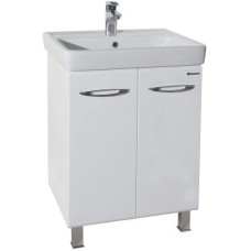 Тумба с раковиной белый глянец 70 см Bellezza Джела 4639811660019 + 4620000148555