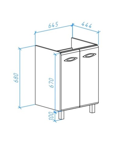 Тумба с раковиной белый глянец 70 см Bellezza Джела 4639811660019 + 4620000148555