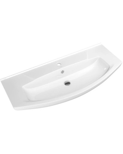 Тумба с раковиной белый глянец 106 см Bellezza Джулия 4631218000016 + 4620008197388