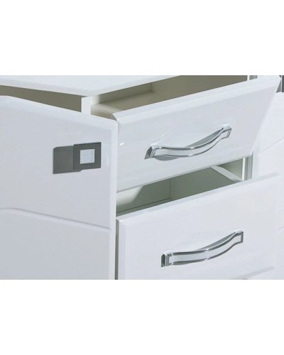 Тумба с раковиной белый глянец 87,5 см Bellezza Джулия 4631214000010 + 4620008197456