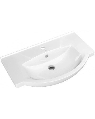 Тумба с раковиной белый глянец 76 см Bellezza Дрея 4631312000011 + 4620008197371