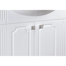 Тумба с раковиной белый глянец 60 см Bellezza Кантри 4639909000017 + 4607104871206