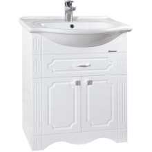 Тумба с раковиной белый глянец 65,5 см Bellezza Кантри 4639910090014 + 4607104872197