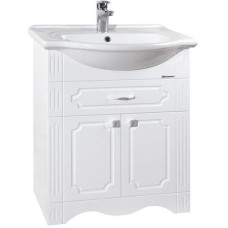 Тумба с раковиной белый глянец 65,5 см Bellezza Кантри 4639910090014 + 4607104872197