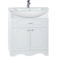 Тумба с раковиной белый глянец 76 см Bellezza Кантри 4639912000011 + 4620008197470