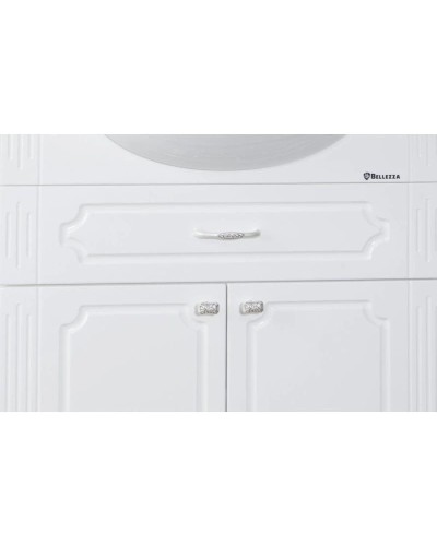 Тумба с раковиной белый глянец 76 см Bellezza Кантри 4639912000011 + 4620008197470