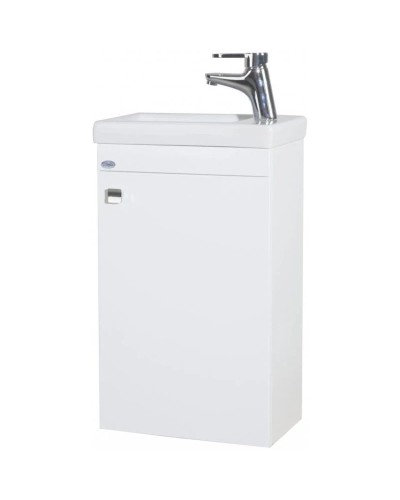 Тумба с раковиной белый глянец 40 см Bellezza Комо 4639005180019 + 4690311045386