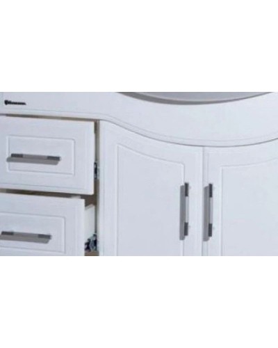 Тумба с раковиной белый глянец 83 см Bellezza Коралл 4632014142016 + 4620000142379