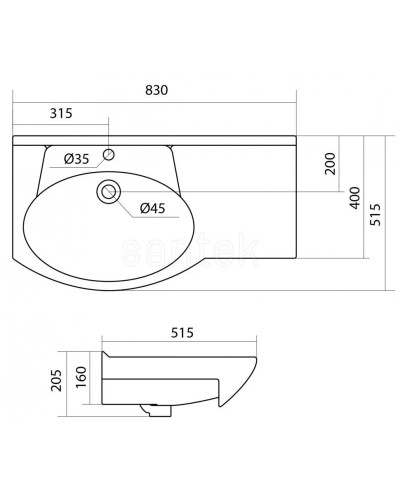 Тумба с раковиной белый глянец 83 см Bellezza Коралл 4632014141019 + 4620000142362