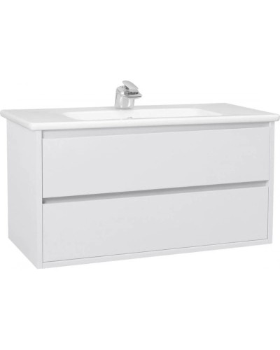 Тумба с раковиной белый глянец 100,4 см Bellezza Лоренцо 4639117270011 + 4660018641235