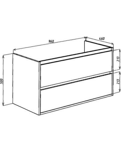 Тумба с раковиной белый глянец 100,4 см Bellezza Лоренцо 4639117270011 + 4660018641235