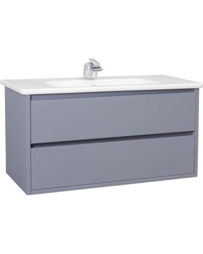 Тумба с раковиной серебро 100,4 см Bellezza Лоренцо 4639117270363 + 4660018641235