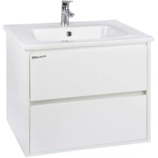 Тумба с раковиной белый глянец 61 см Bellezza Лоренцо 4639109270012 + 4660018640344