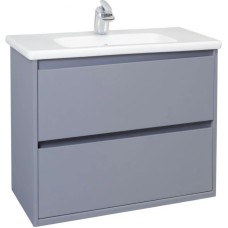 Тумба с раковиной серебро 61 см Bellezza Лоренцо 4639109270364 + 4660018640344