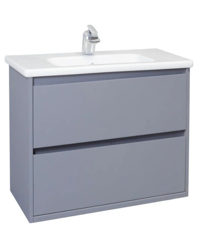 Тумба с раковиной серебро 61 см Bellezza Лоренцо 4639109270364 + 4660018640344