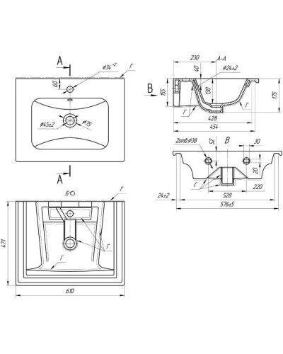 Тумба с раковиной серебро 61 см Bellezza Лоренцо 4639109270364 + 4660018640344