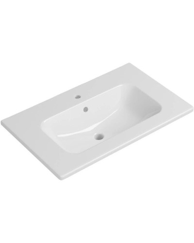 Тумба с раковиной белый глянец 77,6 см Bellezza Лоренцо 4639113270015 + 4660018640177