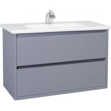 Тумба с раковиной серебро 77,6 см Bellezza Лоренцо 4639113270367 + 4660018640177