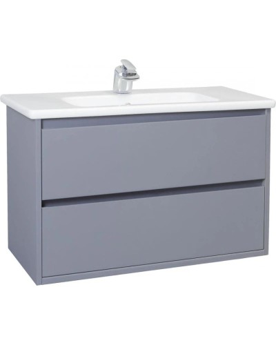 Тумба с раковиной серебро 77,6 см Bellezza Лоренцо 4639113270367 + 4660018640177