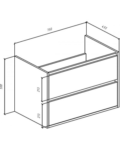 Тумба с раковиной серебро 77,6 см Bellezza Лоренцо 4639113270367 + 4660018640177