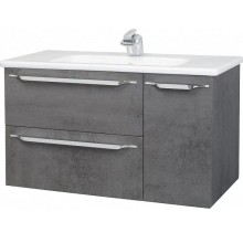 Тумба с раковиной серый 100,4 см Bellezza Луиджи 4639217270423 + 4660018641235