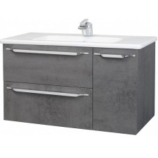 Тумба с раковиной серый 100,4 см Bellezza Луиджи 4639217270423 + 4660018641235