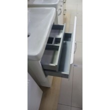 Тумба с раковиной белый глянец 70 см Bellezza Джела 4639811110019 + 4620000148555