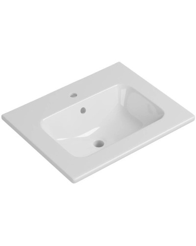 Тумба с раковиной белый глянец 61 см Bellezza Луиджи 4639209270011 + 4660018640344