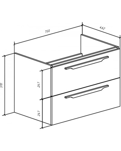 Тумба с раковиной серый 77,6 см Bellezza Луиджи 4639213270427 + 4660018640177