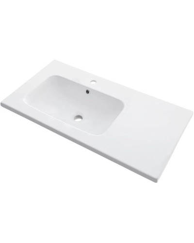 Тумба с раковиной белый глянец 90 см Bellezza Луиджи 4639215272016 + 4660018641914