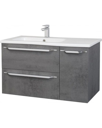 Тумба с раковиной серый 90 см Bellezza Луиджи 4639215272429 + 4660018641914