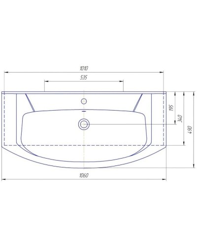 Тумба с раковиной бежевый глянец/белый глянец 106 см Bellezza Мари 4632918000221 + 4620008197388