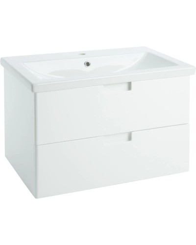 Тумба с раковиной белый глянец 100 см Bellezza Пегас 4630417270015 + 5902115715297